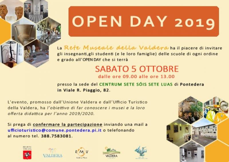 RITORNA L'OPEN DAY DEDICATO ALLA PRESENTAZIONE DELL'OFFERTA DIDATTICA DEI MUSEI DELLA VALDERA